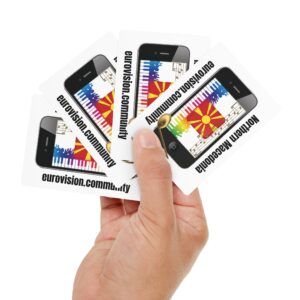 Northern Macedonia Poker Card Set, Casino Night Gift, Game Night Essential, Unique Playing Cards, Poker Game Supplies