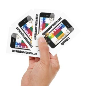 Lithuania Poker Card Set, Casino Night Gift, Game Night Essential, Unique Playing Cards, Poker Game Supplies