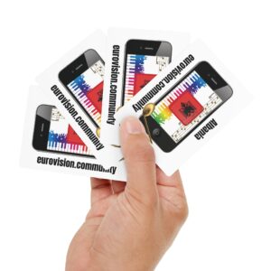 Albania Poker Card Set, Casino Night Gift, Game Night Essential, Unique Playing Cards, Poker Game Supplies