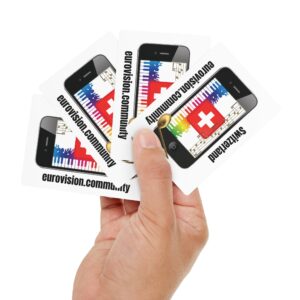 Switzerland Poker Card Set, Casino Night Gift, Game Night Essential, Unique Playing Cards, Poker Game Supplies