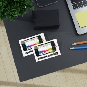 A eurovision.community Business Card Set, 100 PCS  Perfect for Networking, Events, and Promotions.